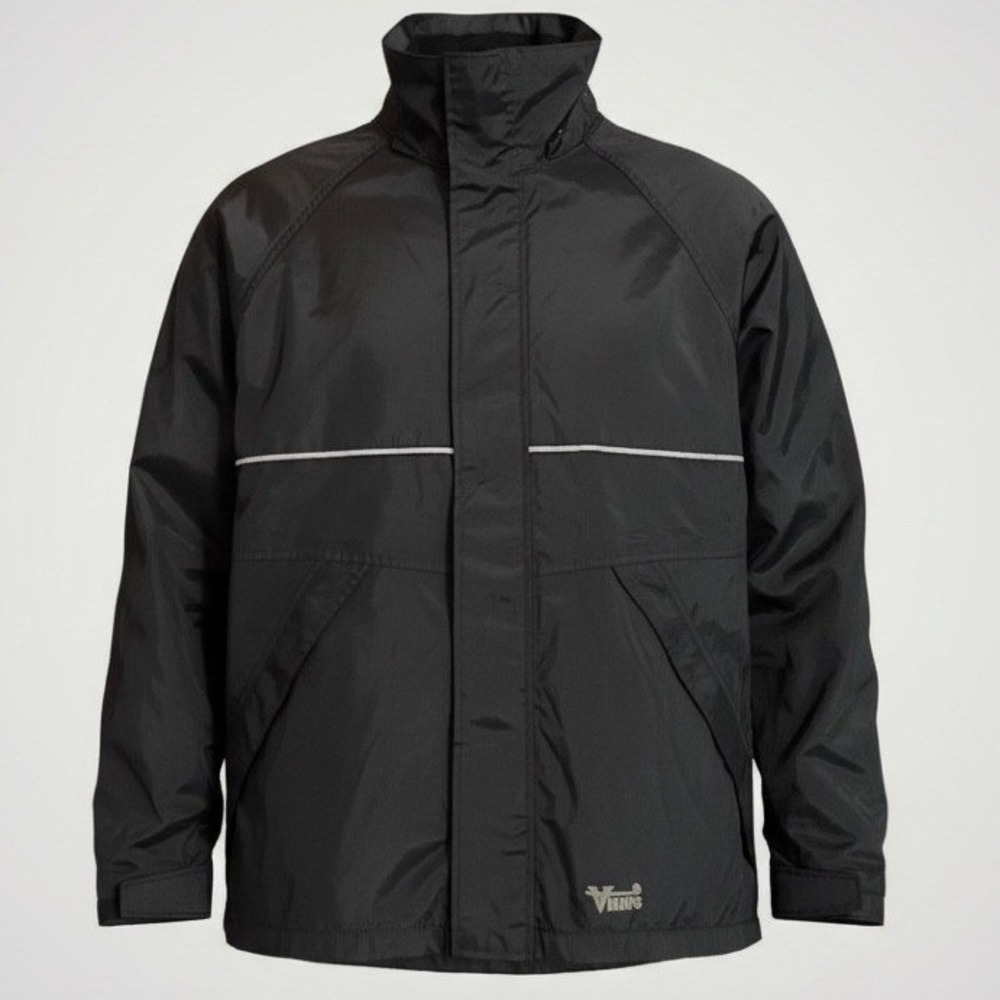 Viking Journeyman 420D Work Jacket Men Medium Black Waterproof Reflective Safety